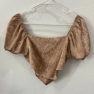 Nwt Forever 21 Satin Corset Crop Top Size S